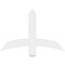 Ekena Millwork Bellingham Architectural Grade PVC Gable Bracket, 36"W x 24"H x 2"D x 4"F, 16/12 Pitch GBP036X24X0204BEL00 - alternate 5